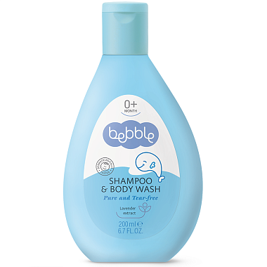 Купить Bebble 200 мл шампунь для волос и тела детский с лавандой 0+