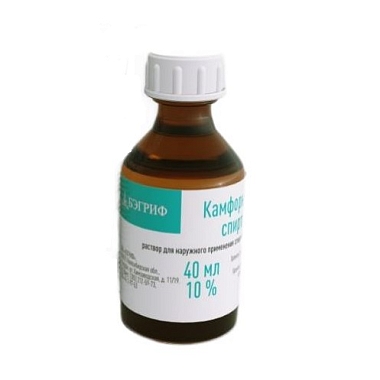 Купить Камфорный спирт 10 % 40 мл раствор для наружного применения