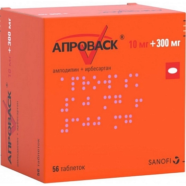 Купить Апроваск 10 мг + 300 мг 56 шт таблетки покрытые пленочной оболочкой